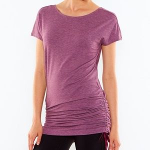 lucy Purple Heather Tranquility Ruched Tunic